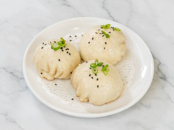 招牌生煎馒头 (3个) / Pan-Fried Pork Bun (3)